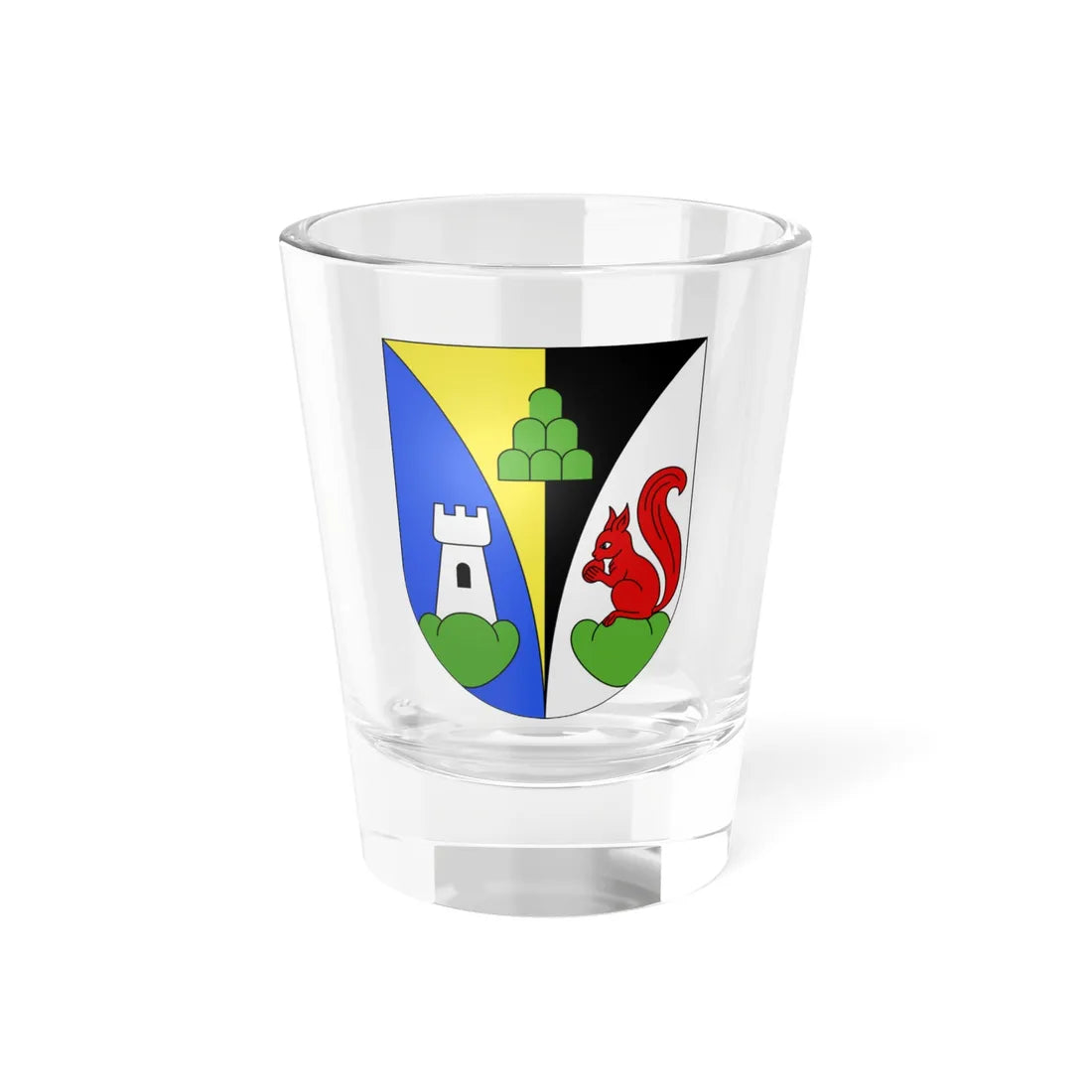 Oberdorf-coat of arms (Switzerland) (Coat of Arms) Shot Glass 1.5oz 1.5oz - Go Mug Yourself