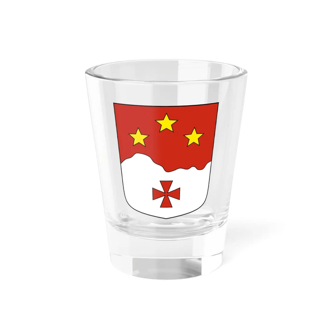 Obergoms-blazon (Switzerland) (Coat of Arms) Shot Glass 1.5oz 1.5oz - Go Mug Yourself