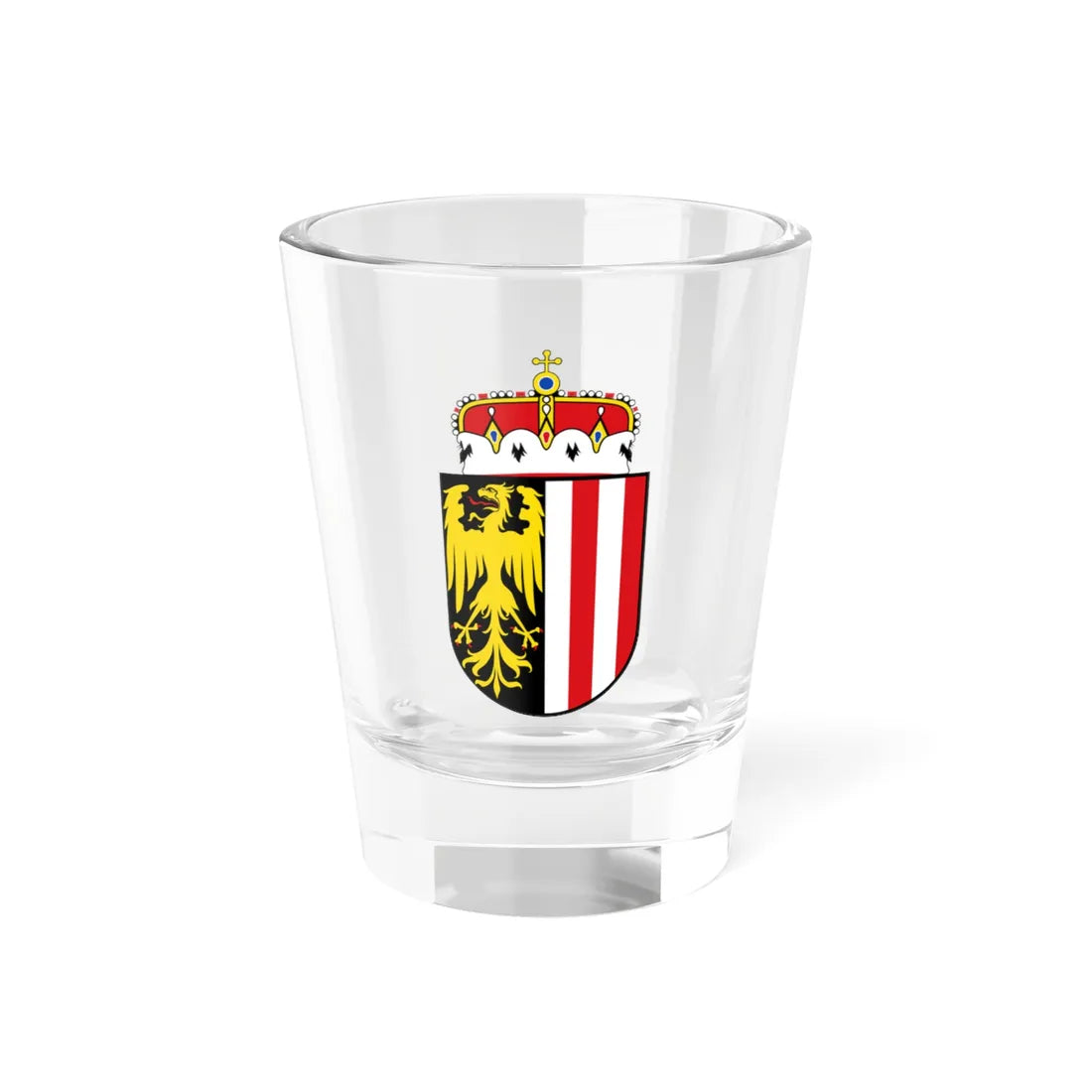 Oberoesterreich Wappen (Austria) (Coat of Arms) Shot Glass 1.5oz 1.5oz - Go Mug Yourself