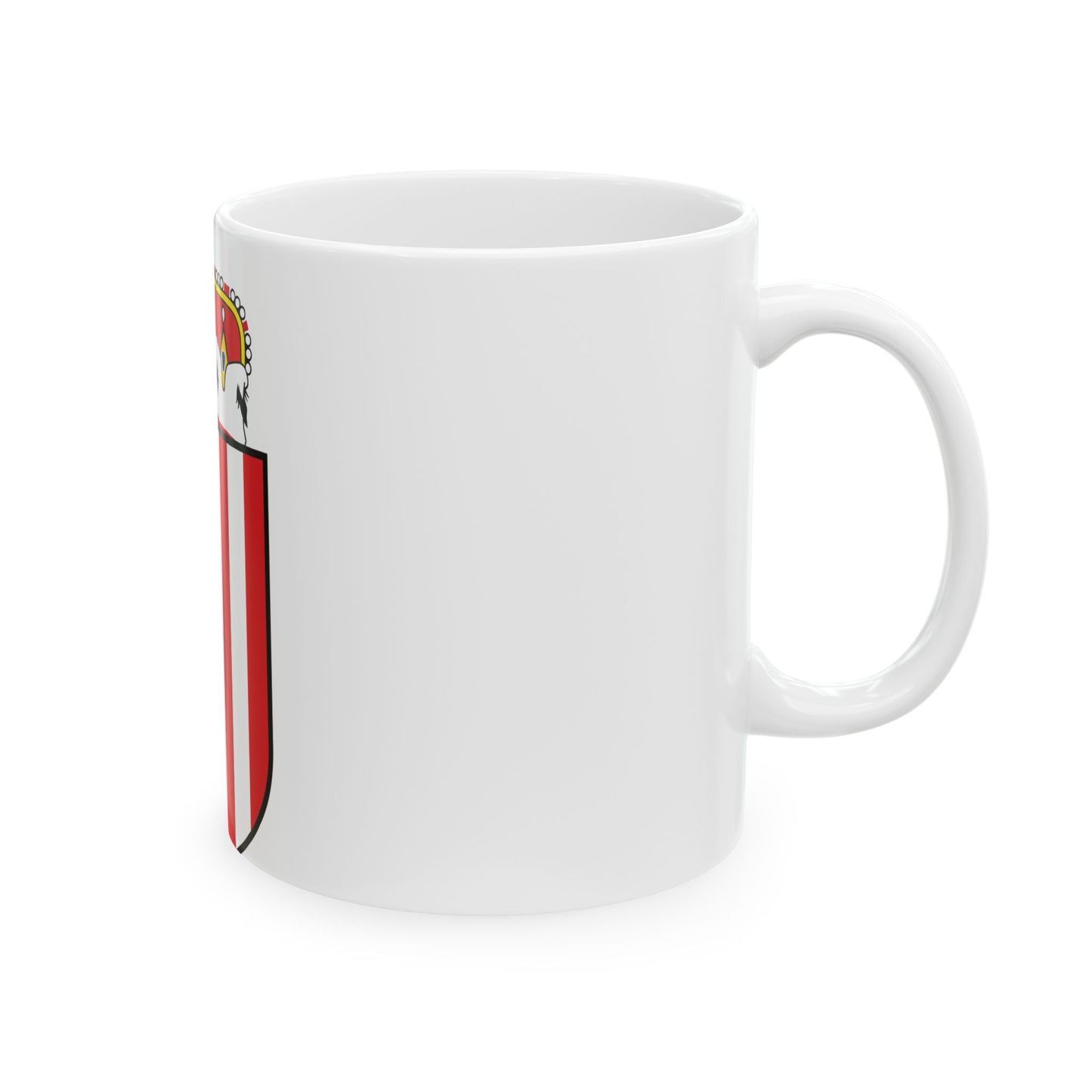 Oberoesterreich Wappen (Austria) White Coffee Mug-Go Mug Yourself