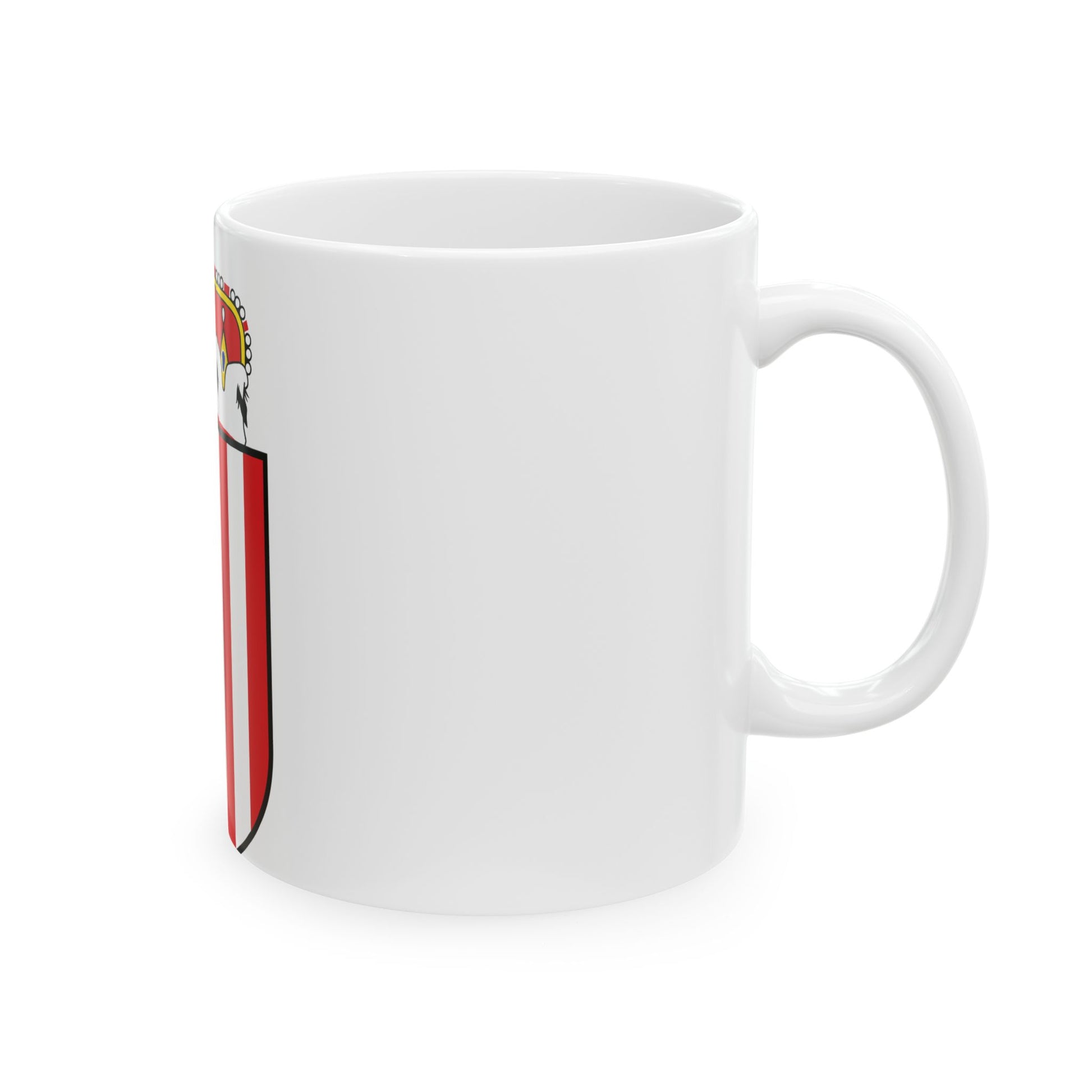 Oberoesterreich Wappen (Austria) White Coffee Mug-Go Mug Yourself