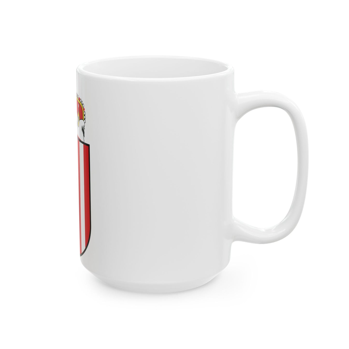 Oberoesterreich Wappen (Austria) White Coffee Mug-Go Mug Yourself