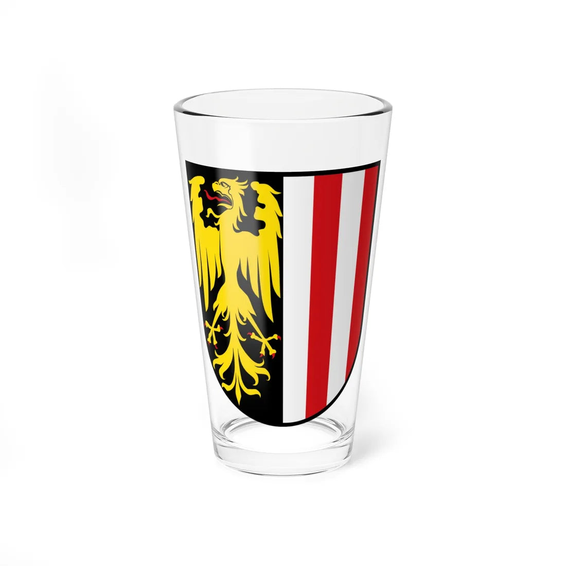 Oberoesterreich Wappen shield (Austria) (Coat of Arms) Pint Glass 16oz 16oz - Go Mug Yourself