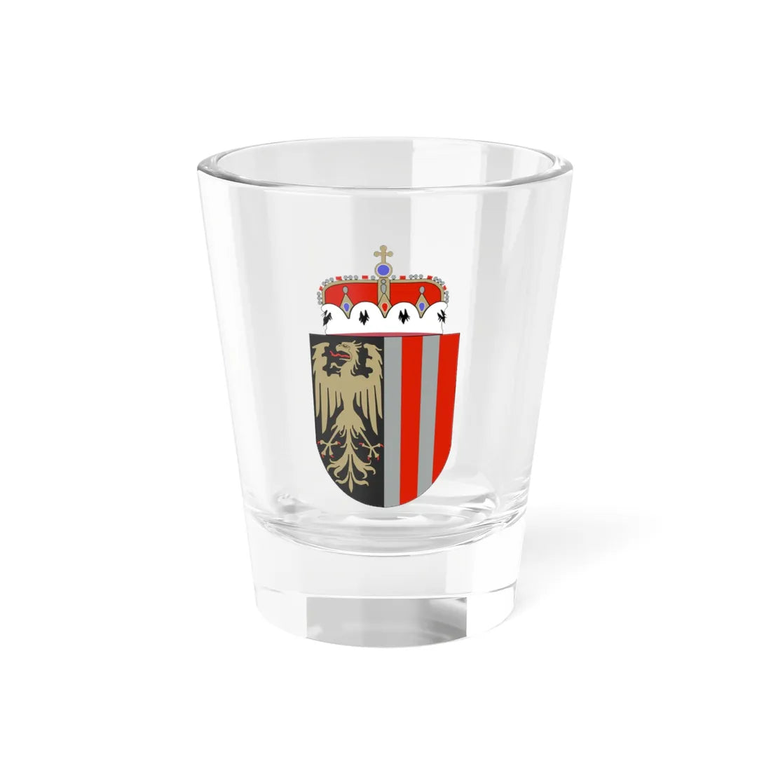 Oberösterreich Wappen (Austria) (Coat of Arms) Shot Glass 1.5oz 1.5oz - Go Mug Yourself