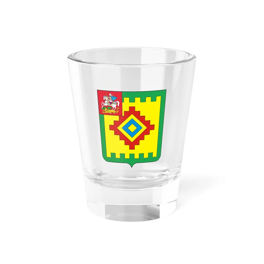 Obukhovo MO (Russia) (Coat of Arms) Shot Glass 1.5oz 1.5oz - Go Mug Yourself