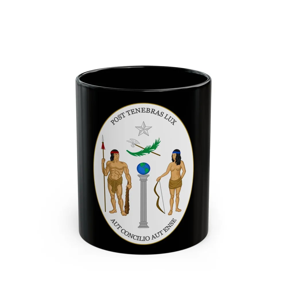 Obverse of the Coat of Arms of Chile (1812-1814) - Black Coffee Mug-11oz-Go Mug Yourself