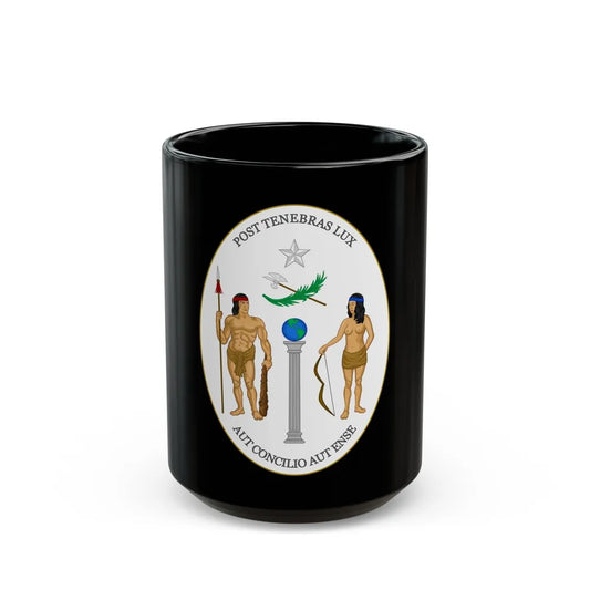 Obverse of the Coat of Arms of Chile (1812-1814) - Black Coffee Mug-15oz-Go Mug Yourself