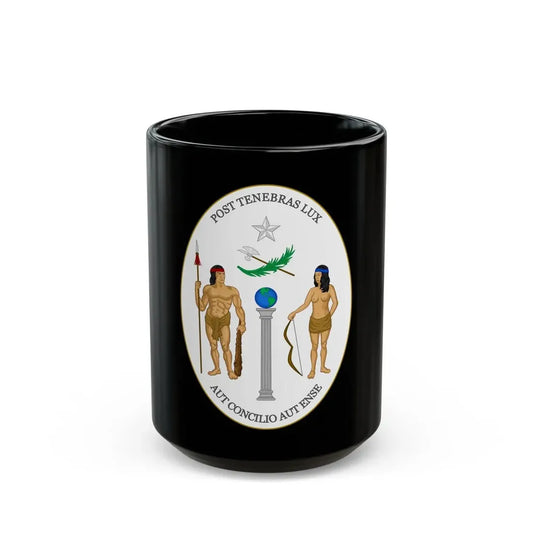 Obverse of the Coat of Arms of Chile (1812-1814) - Black Coffee Mug 15oz - Go Mug Yourself