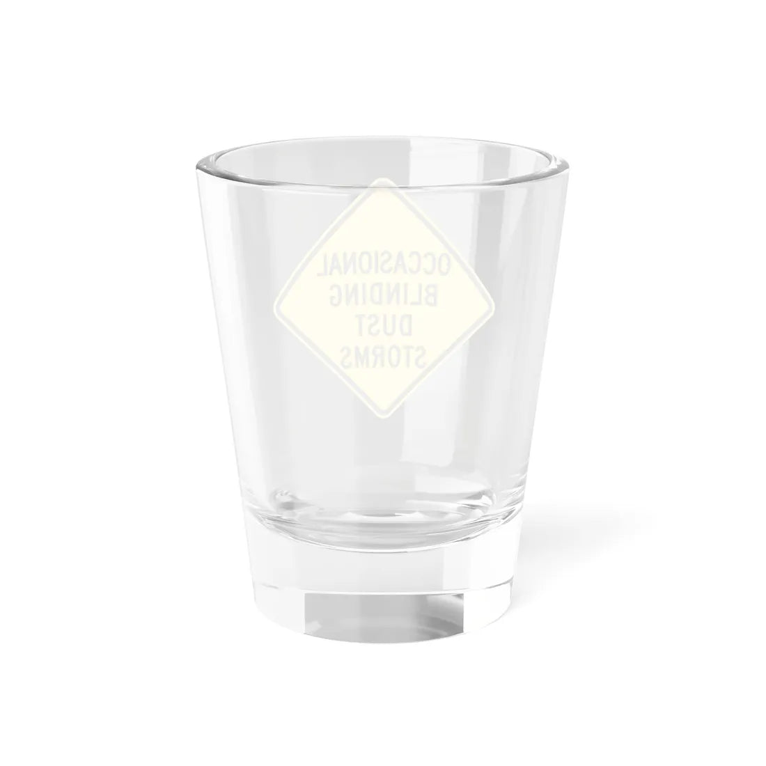 OCCASIONAL BLINDING DUST STORMS ITD W8-21 (Idaho) (Road Sign) Shot Glass 1.5oz - Go Mug Yourself