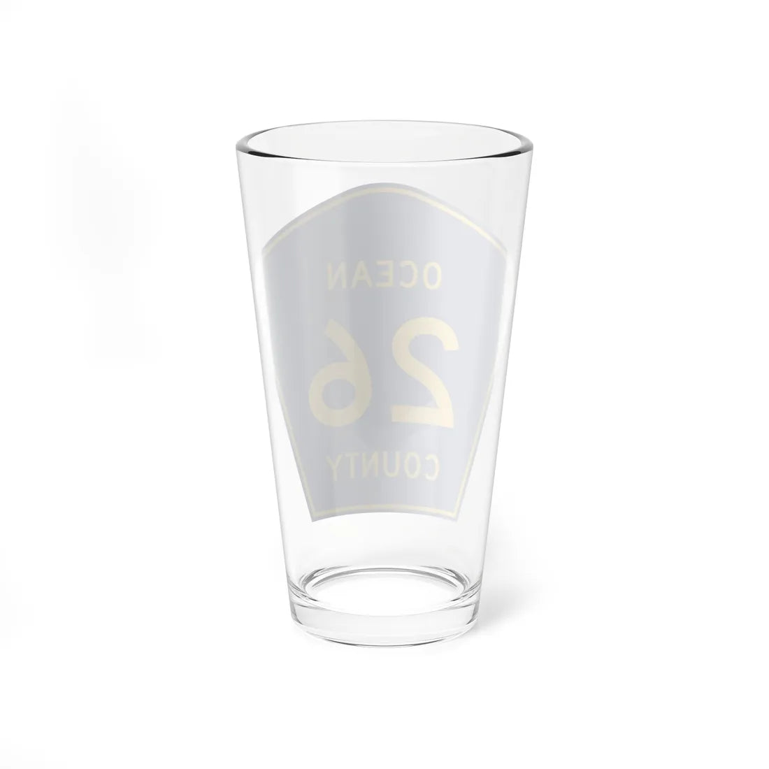 Ocean County Route 26 NJ (New Jersey) (Road Sign) Pint Glass 16oz - Go Mug Yourself