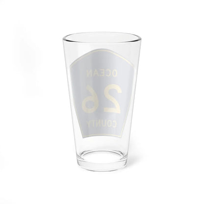 Ocean County Route 26 NJ (New Jersey) (Road Sign) Pint Glass 16oz - Go Mug Yourself