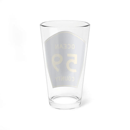 Ocean County Route 59 NJ (New Jersey) (Road Sign) Pint Glass 16oz - Go Mug Yourself