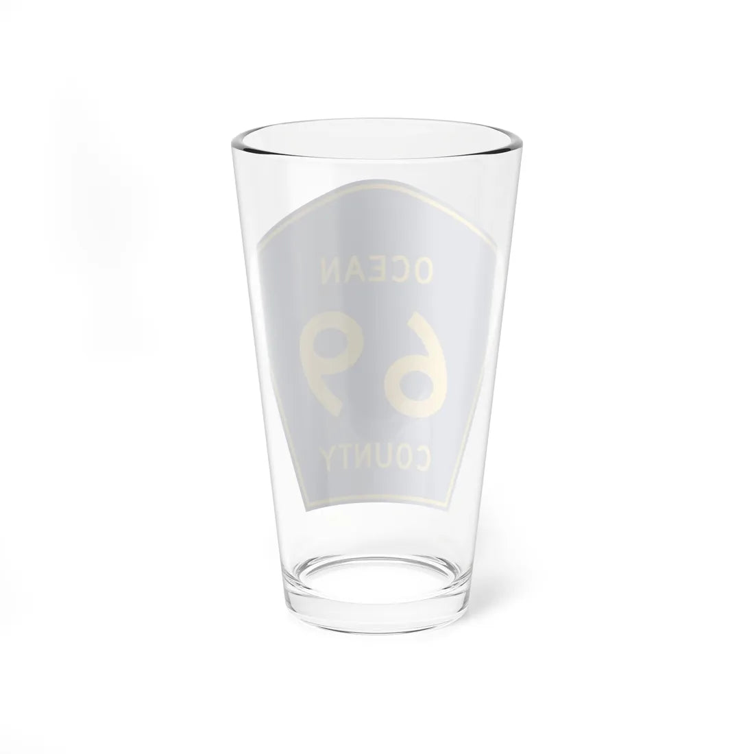 Ocean County Route 69 NJ (New Jersey) (Road Sign) Pint Glass 16oz - Go Mug Yourself