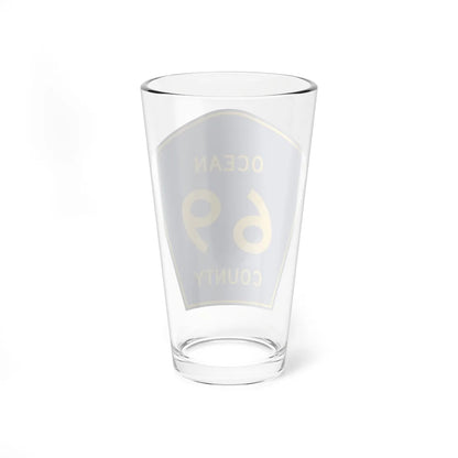 Ocean County Route 69 NJ (New Jersey) (Road Sign) Pint Glass 16oz - Go Mug Yourself