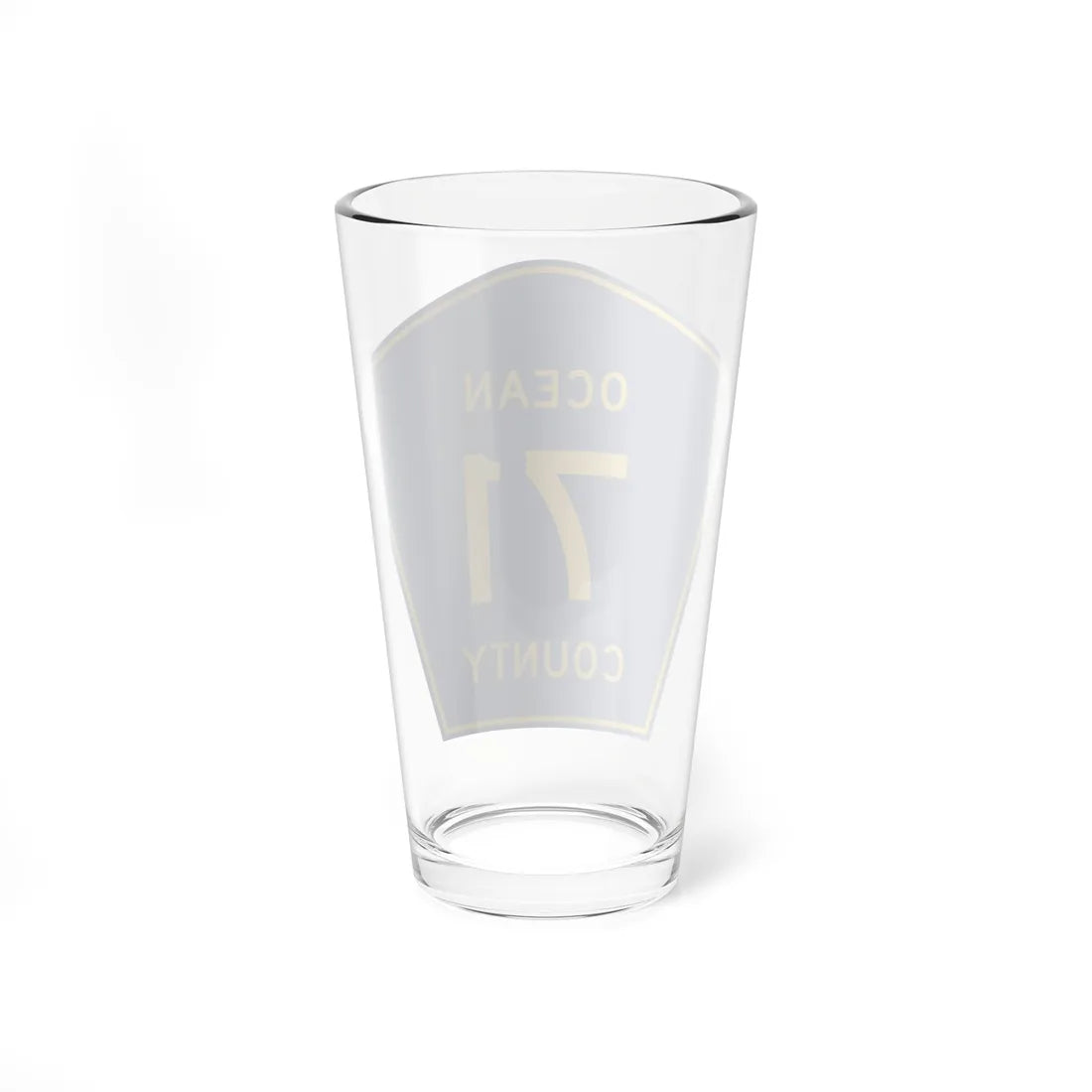 Ocean County Route 71 NJ (New Jersey) (Road Sign) Pint Glass 16oz - Go Mug Yourself