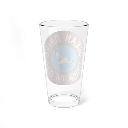 Ocean Drive NJ (New Jersey) (Road Sign) Pint Glass 16oz - Go Mug Yourself