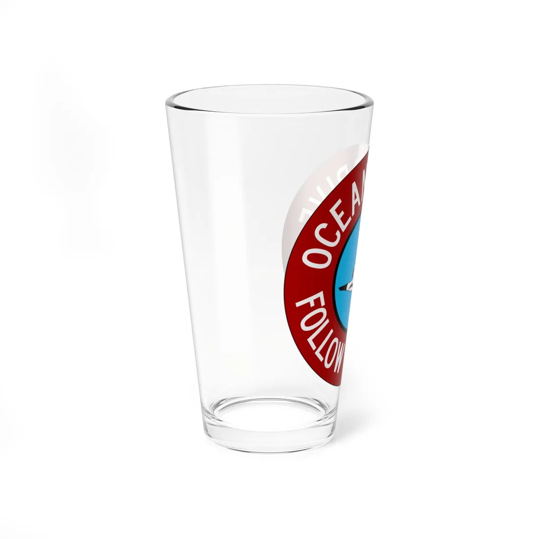 Ocean Drive NJ (New Jersey) (Road Sign) Pint Glass 16oz - Go Mug Yourself