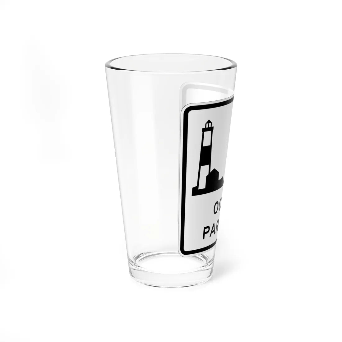 Ocean Pkwy Shield (New York) (Road Sign) Pint Glass 16oz - Go Mug Yourself