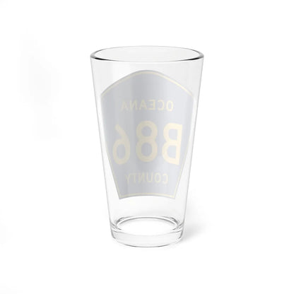 Oceana County B-86 (Michigan) (Road Sign) Pint Glass 16oz - Go Mug Yourself
