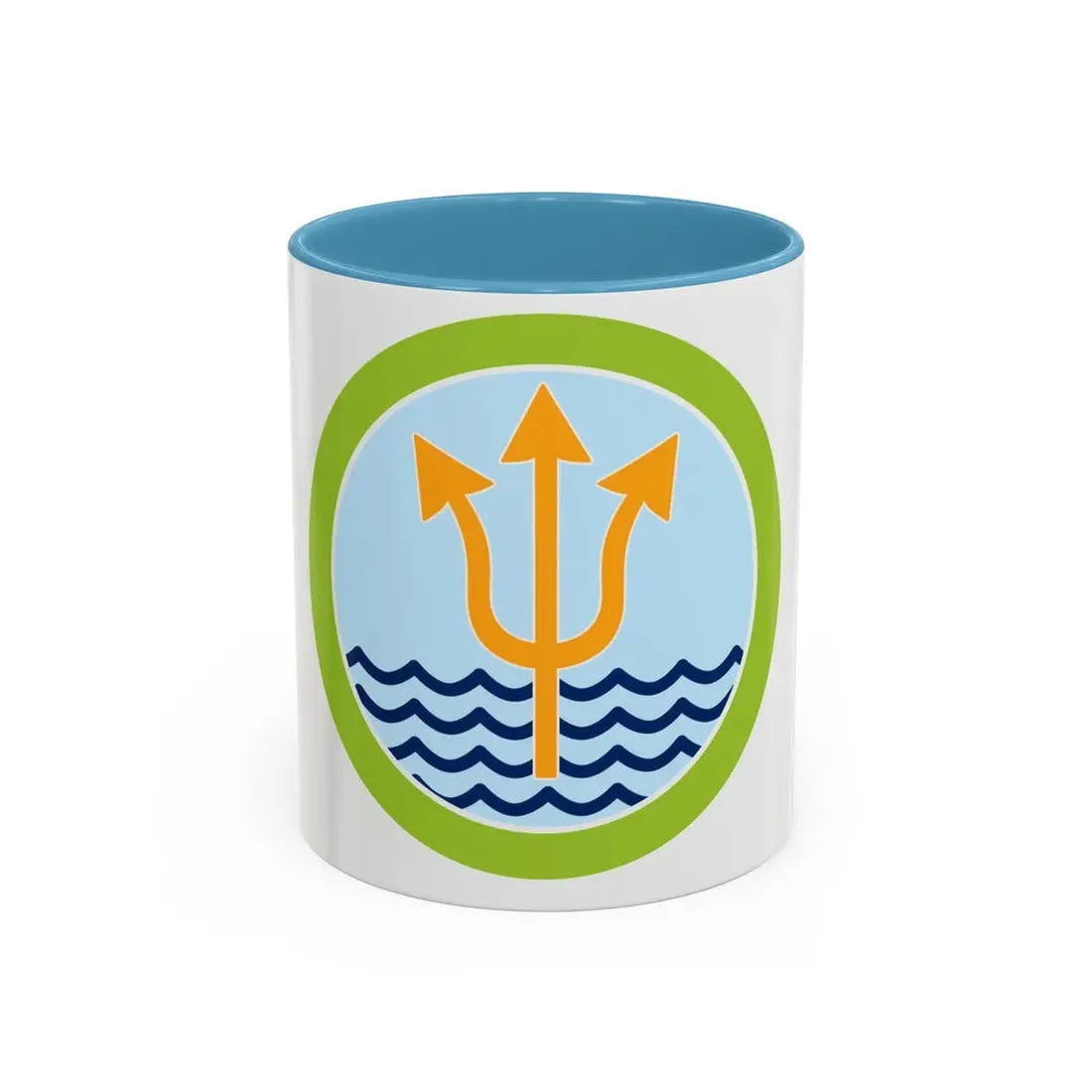 Oceanography (Boy Scout Merit Badge) Accent Coffee Mug 11oz Light Blue - Go Mug Yourself