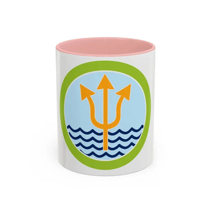 Oceanography (Boy Scout Merit Badge) Accent Coffee Mug 11oz Pink - Go Mug Yourself