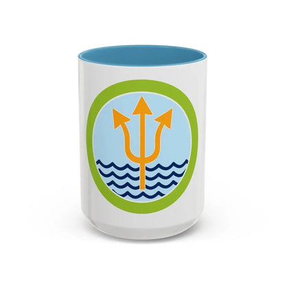 Oceanography (Boy Scout Merit Badge) Accent Coffee Mug 15oz Light Blue - Go Mug Yourself