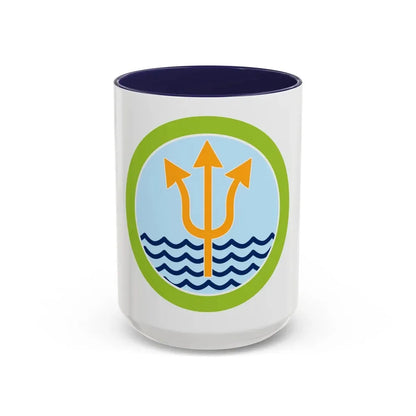 Oceanography (Boy Scout Merit Badge) Accent Coffee Mug 15oz Navy - Go Mug Yourself