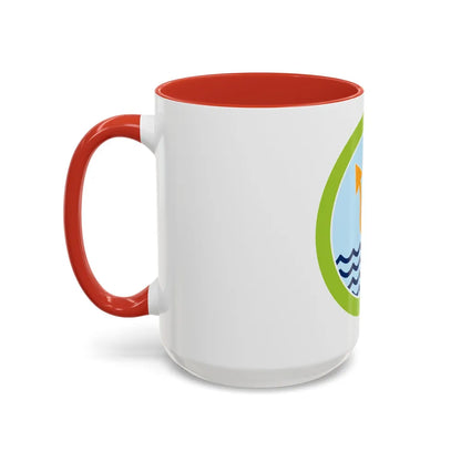 Oceanography (Boy Scout Merit Badge) Accent Coffee Mug-Go Mug Yourself