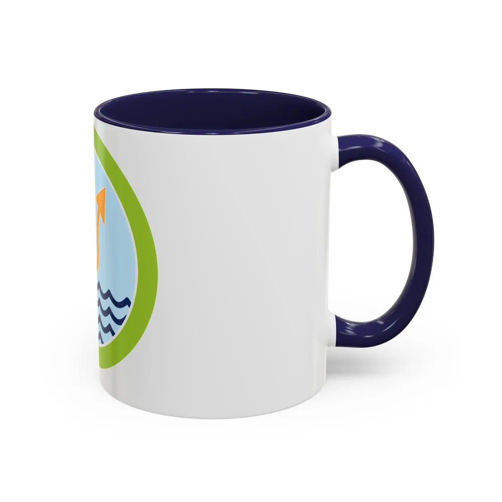 Oceanography (Boy Scout Merit Badge) Accent Coffee Mug-Go Mug Yourself