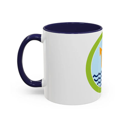 Oceanography (Boy Scout Merit Badge) Accent Coffee Mug-Go Mug Yourself