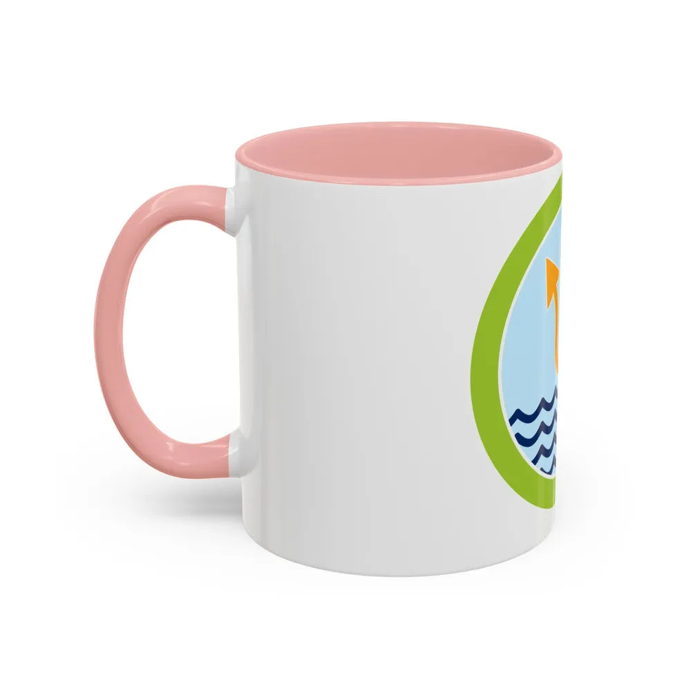 Oceanography (Boy Scout Merit Badge) Accent Coffee Mug-Go Mug Yourself