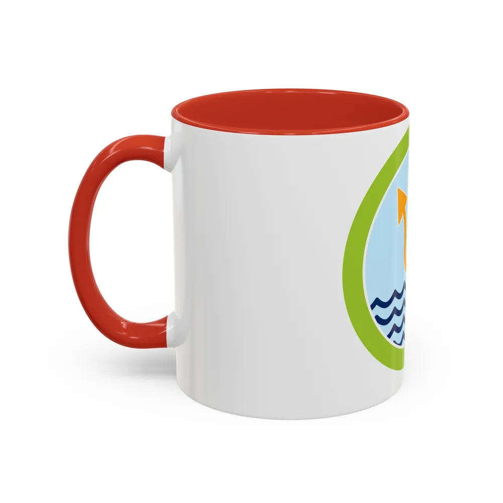 Oceanography (Boy Scout Merit Badge) Accent Coffee Mug-Go Mug Yourself