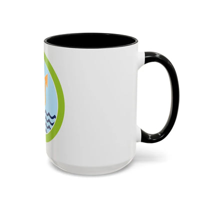 Oceanography (Boy Scout Merit Badge) Accent Coffee Mug-Go Mug Yourself