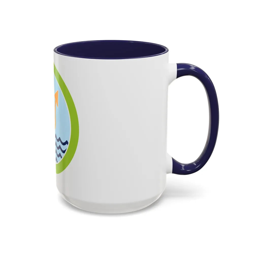 Oceanography (Boy Scout Merit Badge) Accent Coffee Mug-Go Mug Yourself