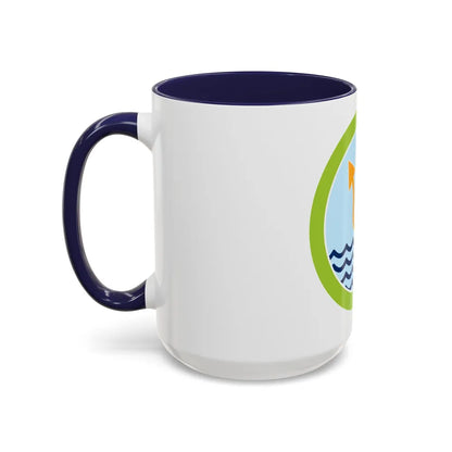 Oceanography (Boy Scout Merit Badge) Accent Coffee Mug-Go Mug Yourself