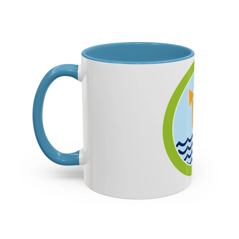 Oceanography (Boy Scout Merit Badge) Accent Coffee Mug-Go Mug Yourself