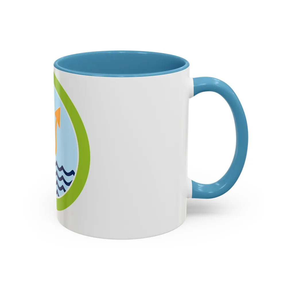 Oceanography (Boy Scout Merit Badge) Accent Coffee Mug-Go Mug Yourself