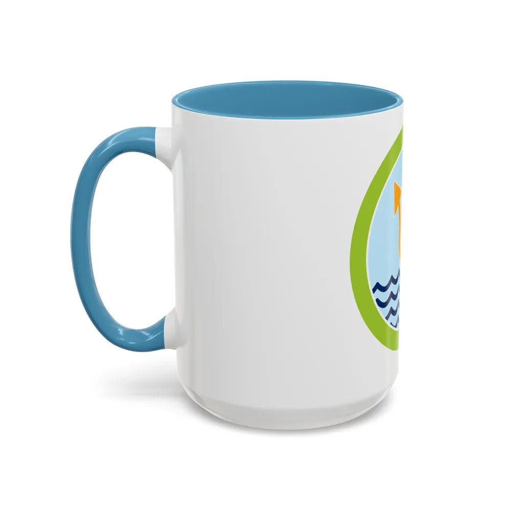 Oceanography (Boy Scout Merit Badge) Accent Coffee Mug-Go Mug Yourself