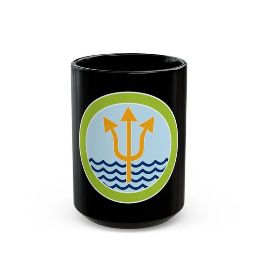 Oceanography (Boy Scout Merit Badge) Black Coffee Mug-15oz-Go Mug Yourself