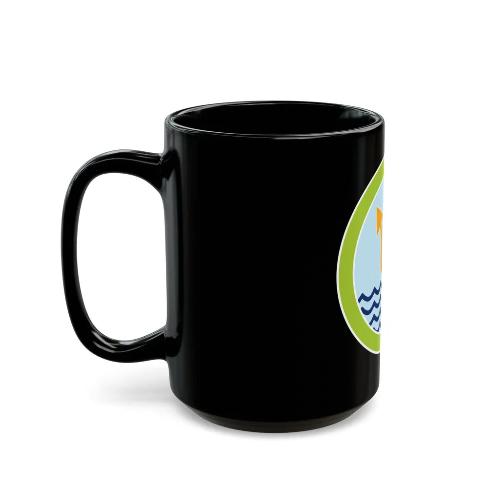 Oceanography (Boy Scout Merit Badge) Black Coffee Mug-Go Mug Yourself