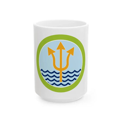 Oceanography (Boy Scout Merit Badge) White Coffee Mug 15oz - Go Mug Yourself