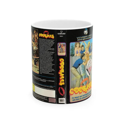 ODDBALLS (VHS COVER) - White Coffee Mug 11oz - Go Mug Yourself