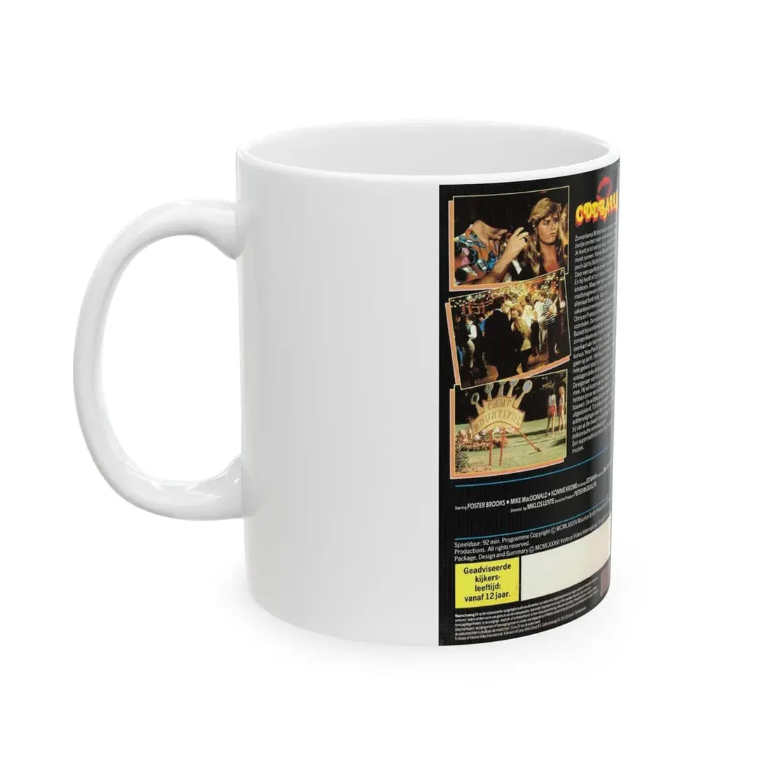 ODDBALLS (VHS COVER) - White Coffee Mug - Go Mug Yourself