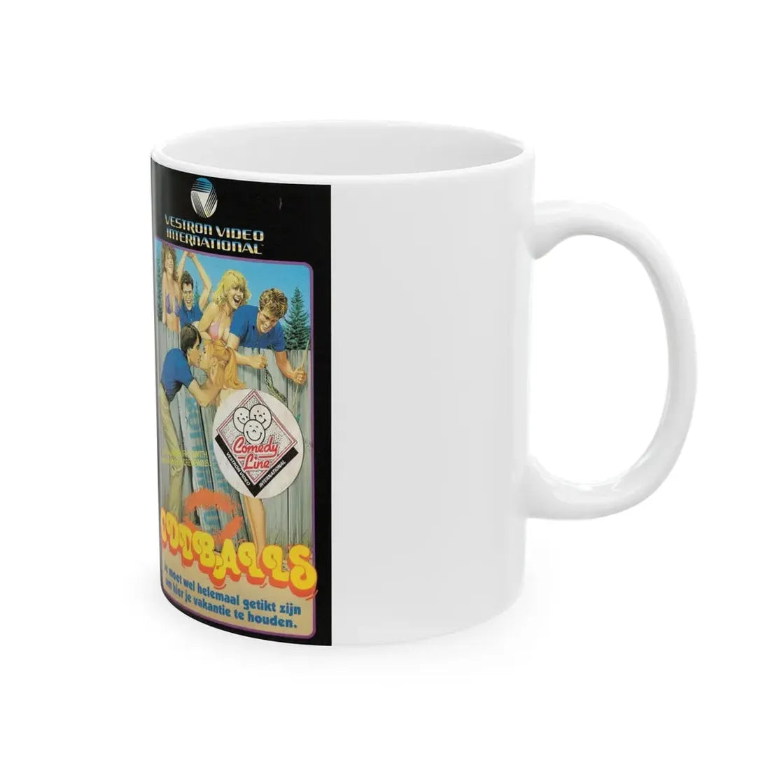 ODDBALLS (VHS COVER) - White Coffee Mug - Go Mug Yourself