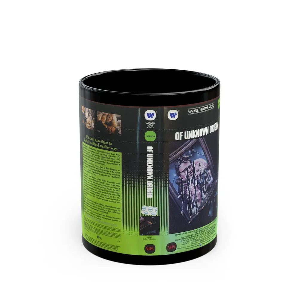 OF UNKNOWN ORIGIN (VHS COVER) - Black Coffee Mug-11oz-Go Mug Yourself