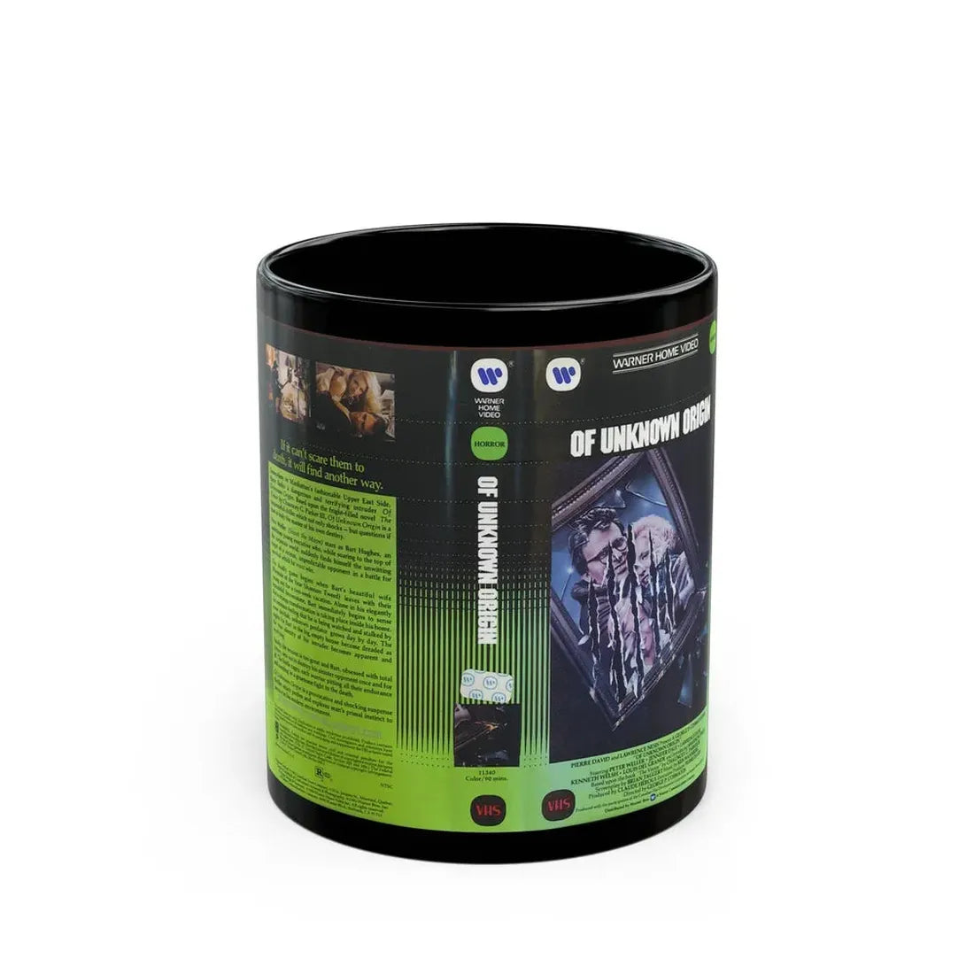 OF UNKNOWN ORIGIN (VHS COVER) - Black Coffee Mug 11oz - Go Mug Yourself