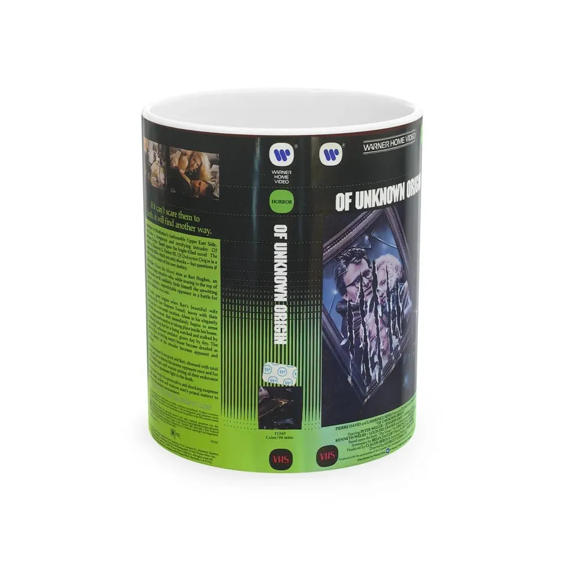 OF UNKNOWN ORIGIN (VHS COVER) - White Coffee Mug 11oz - Go Mug Yourself