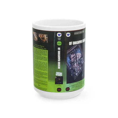 OF UNKNOWN ORIGIN (VHS COVER) - White Coffee Mug 15oz - Go Mug Yourself