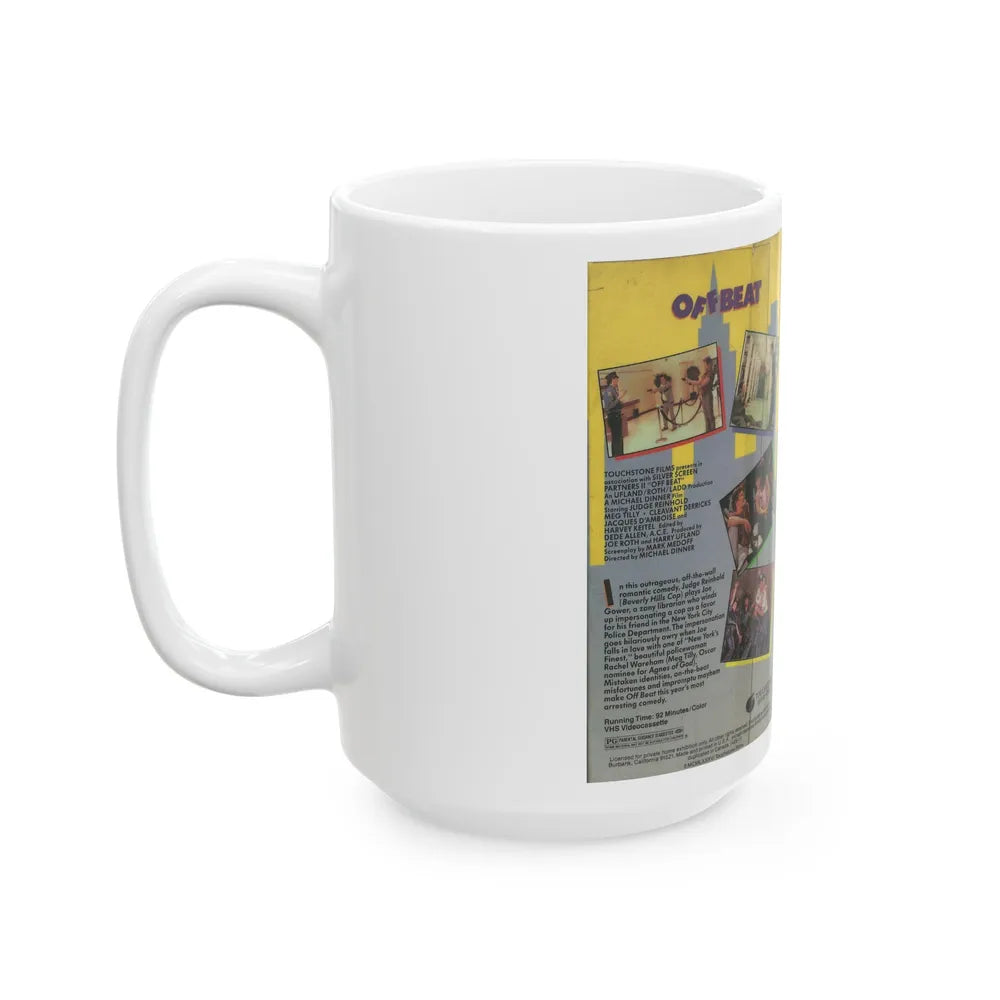 OFF BEAT (VHS COVER) - White Coffee Mug-Go Mug Yourself