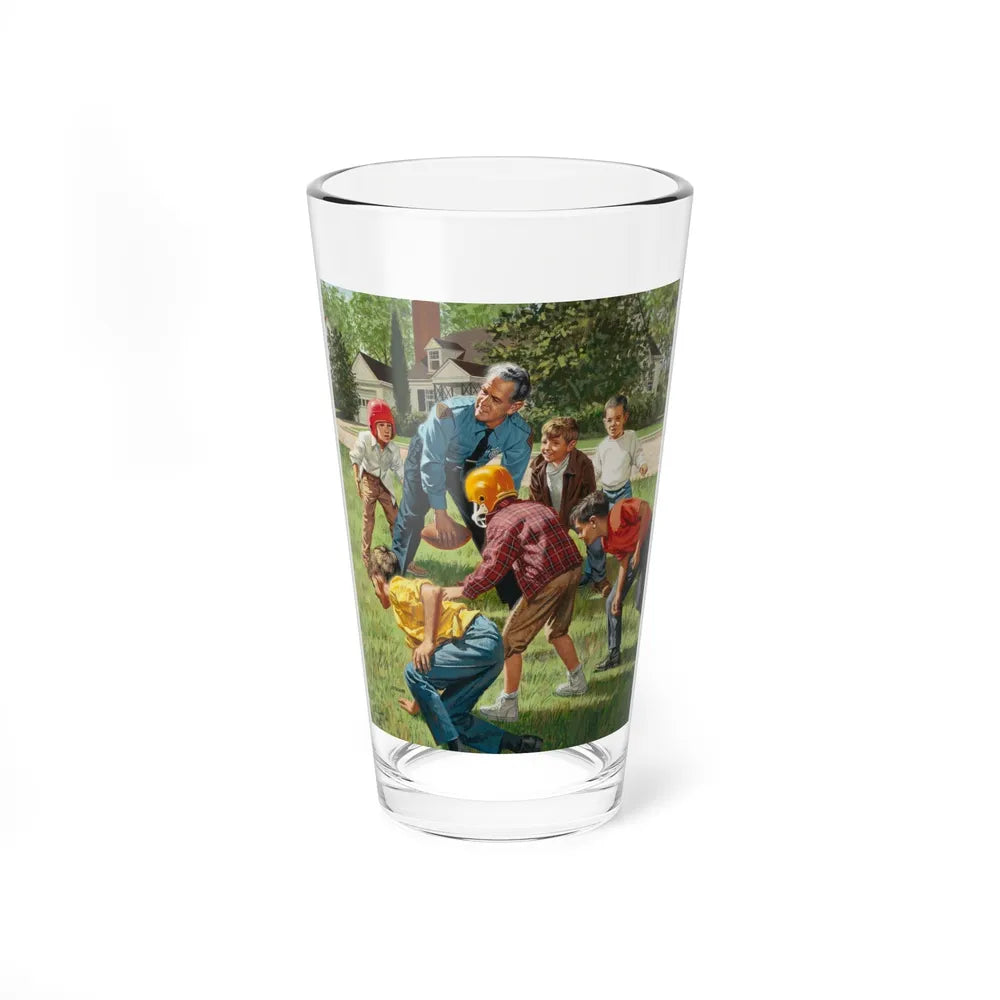 Off Duty (Magazine Illustration) Pint Glass 16oz-16oz-Go Mug Yourself